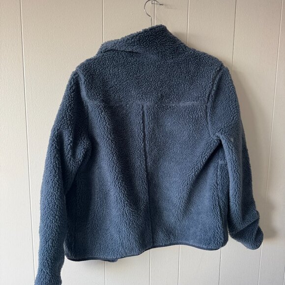 Vintage L.L.Bean Sherpa Fleece Jacket Women’s Small Blue Full Zip 90s Outdoor Co - Picture 2 of 3